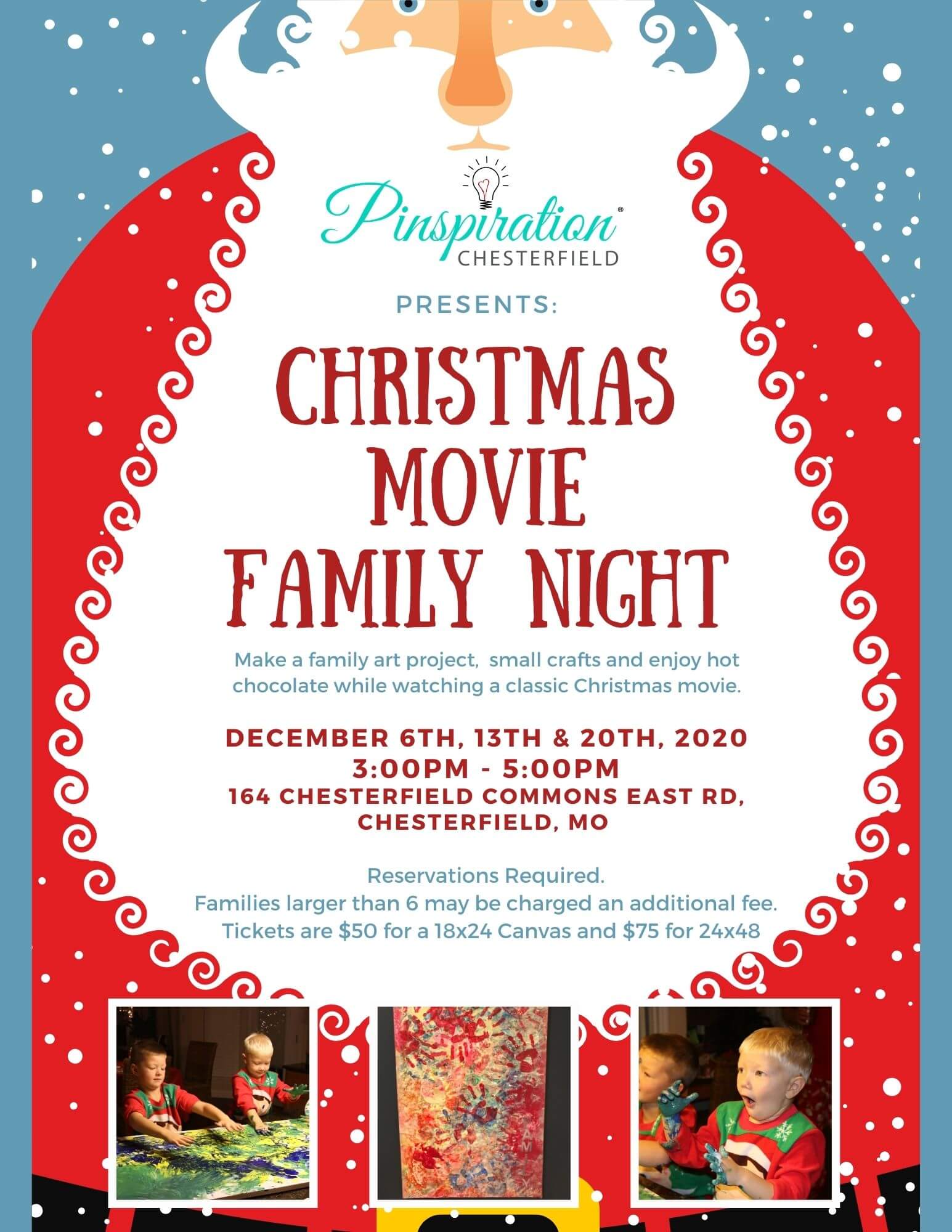 Christmas Movie Family Night at Pinspiration