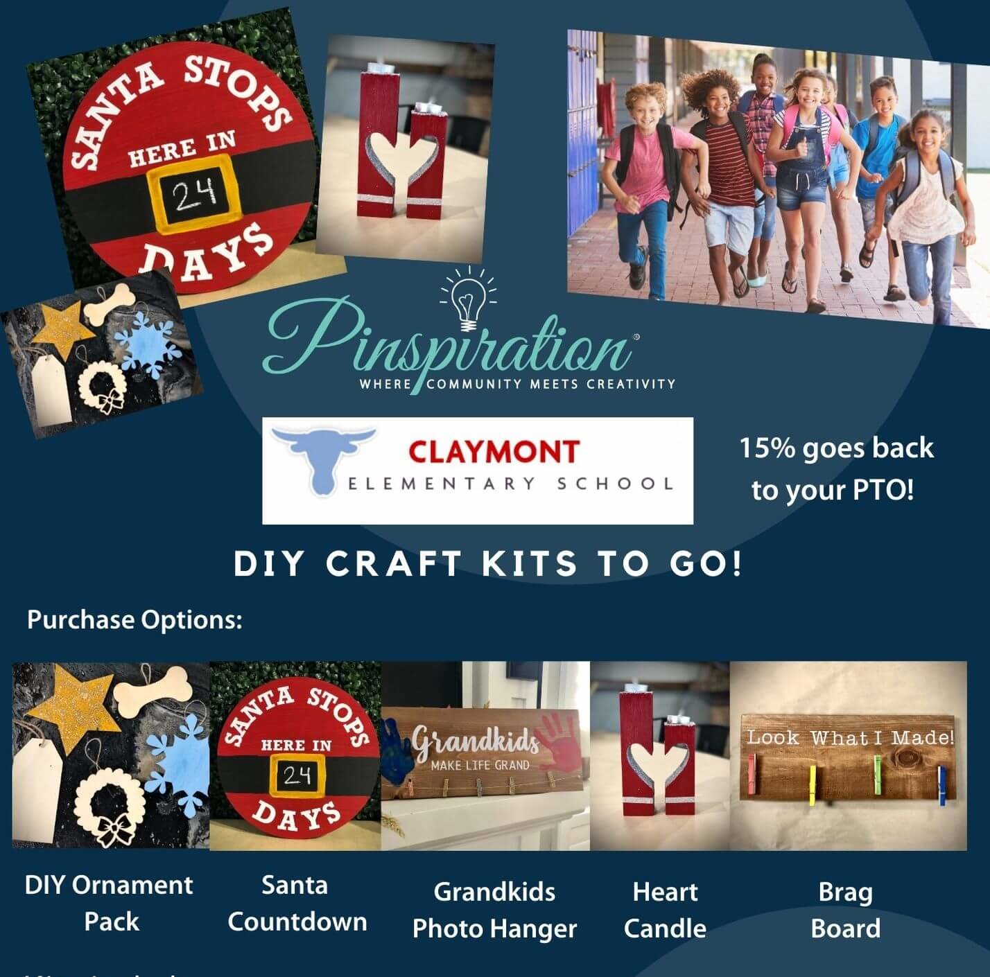 Claymont PTO Holiday Art Kits!