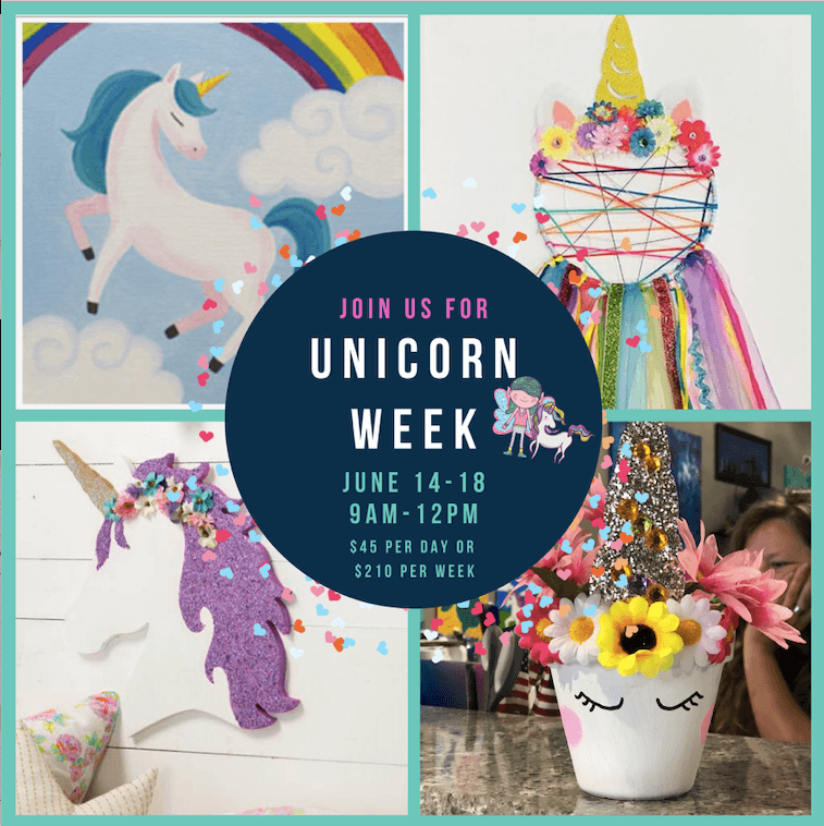 Unicorn Week at Pinspiration's Creativity Camp